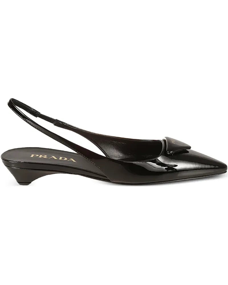 Prada heeled slingback pumps - Schwarz Schwarz