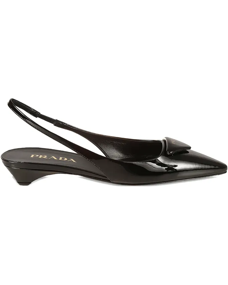 Prada heeled slingback pumps - Schwarz Schwarz