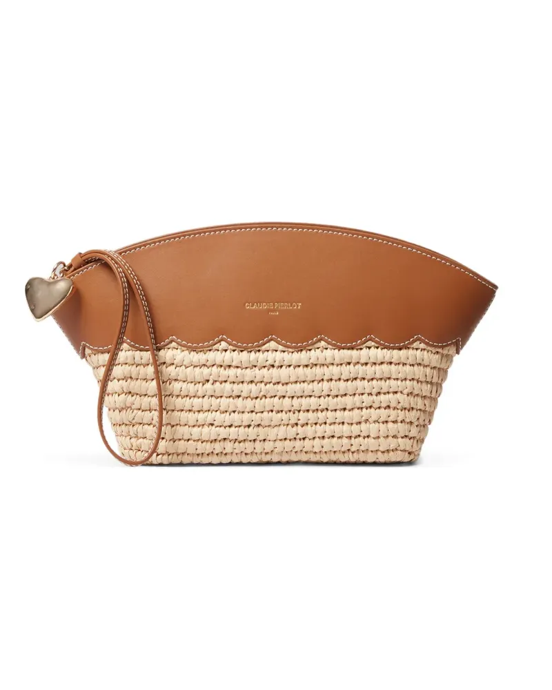 Claudie Pierlot Gewebte Clutch - Nude Nude
