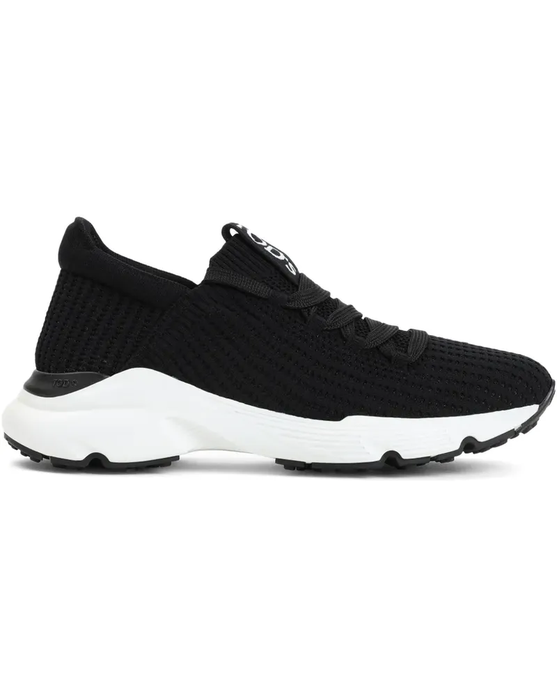 TOD'S Sneakers in Strickoptik - Schwarz Schwarz
