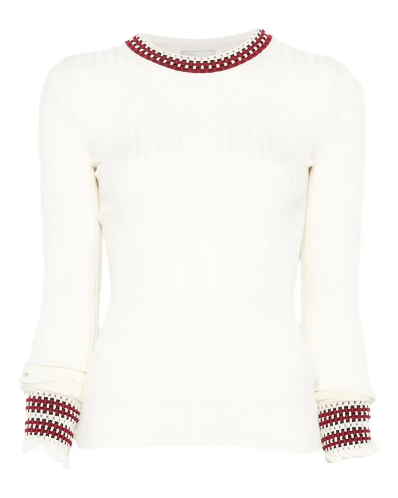 MRZ Geripptes Tanktop - Weiß Weiß