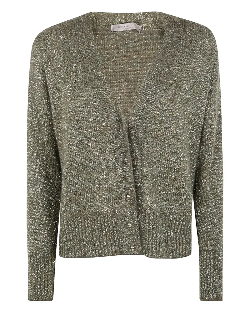 D.EXTERIOR sequin-embellished cardigan - Grün Grün