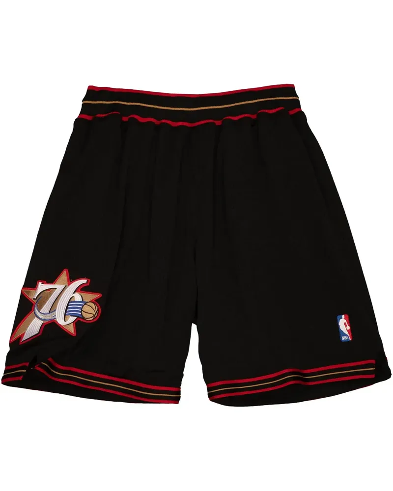 Mitchell & Ness 1997/98 Hardwood Classics "Philadelphia 76ers" Shorts - Schwarz Schwarz