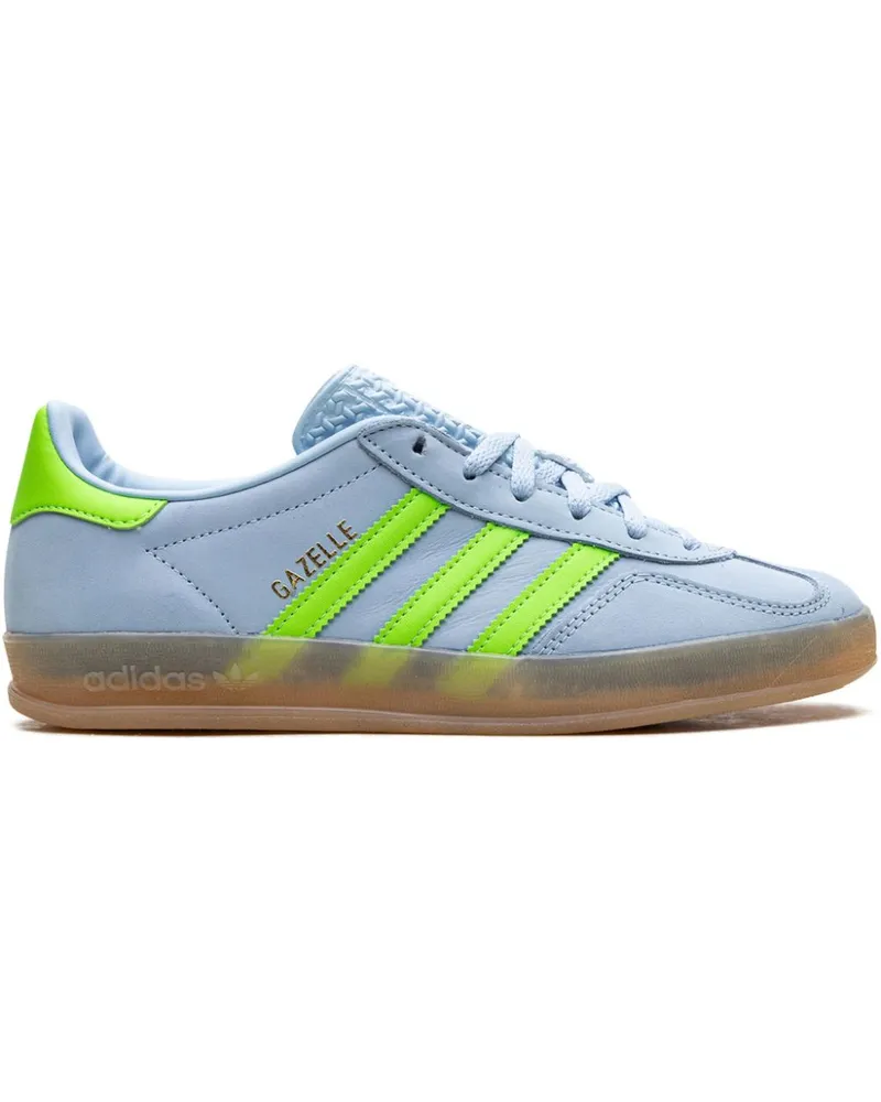 adidas Gazelle Indoor Clear Sky/Solar Green Sneakers - Blau Blau