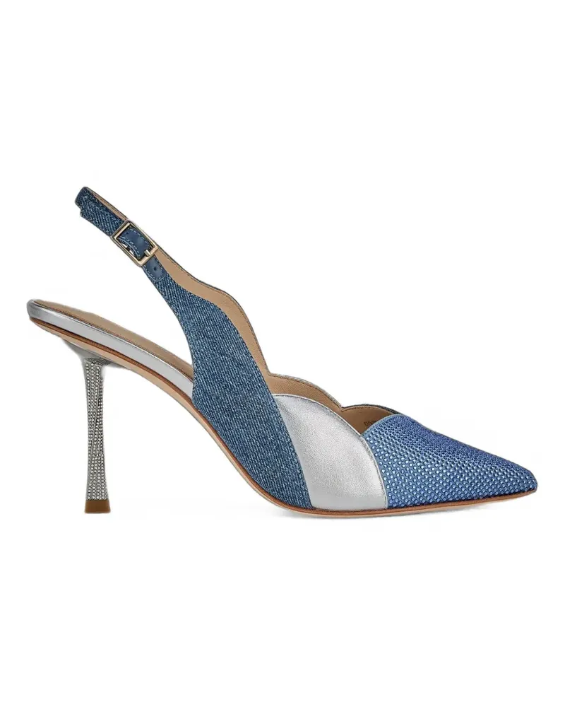 Kat Maconie Slingback-Pumps mit Kristallen - Blau Blau