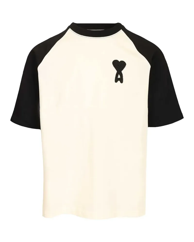 AMI Paris heart boxy T-shirt - Nude Nude