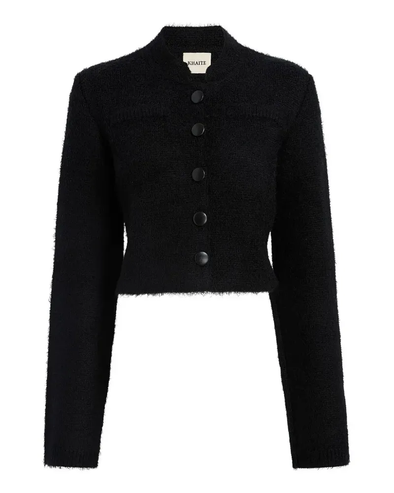 KHAITE Cardigan aus Seidengemisch - Schwarz Schwarz