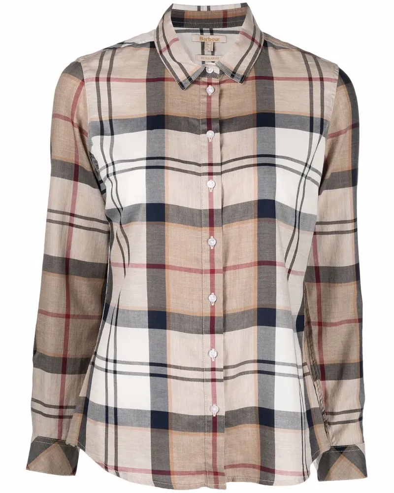 Barbour Hemd mit Schottenkaromuster - Nude Nude