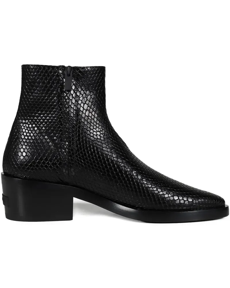 Fear of God Santa Fe lizard-effect boots - Schwarz Schwarz