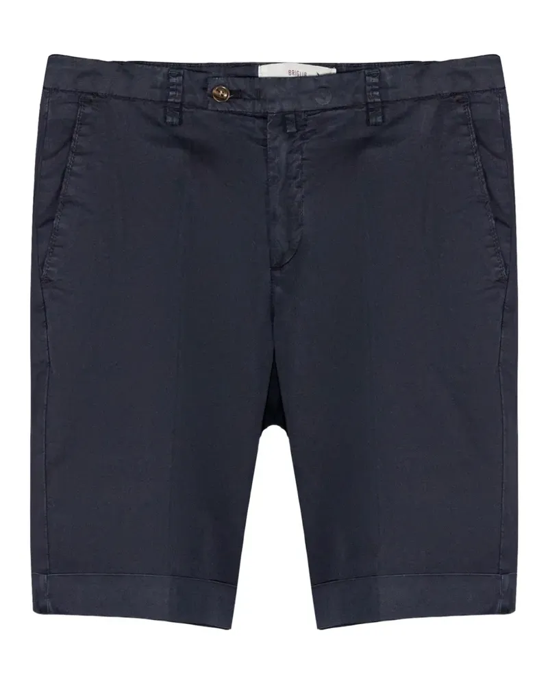 Briglia 1949 pressed-crease turn-up shorts - Blau Blau