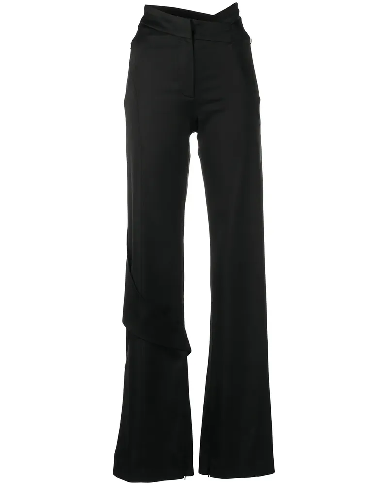 Heliot Emil Asymmetrische Hose mit weitem Bein - Schwarz Schwarz