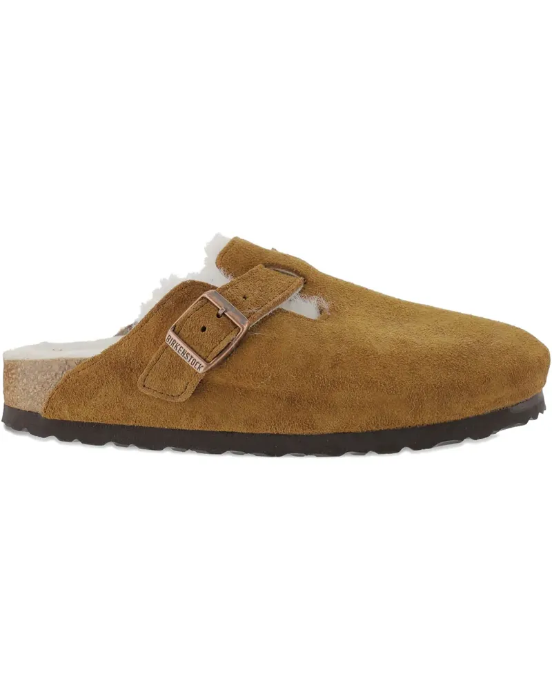 Birkenstock leather mules - Nude Nude
