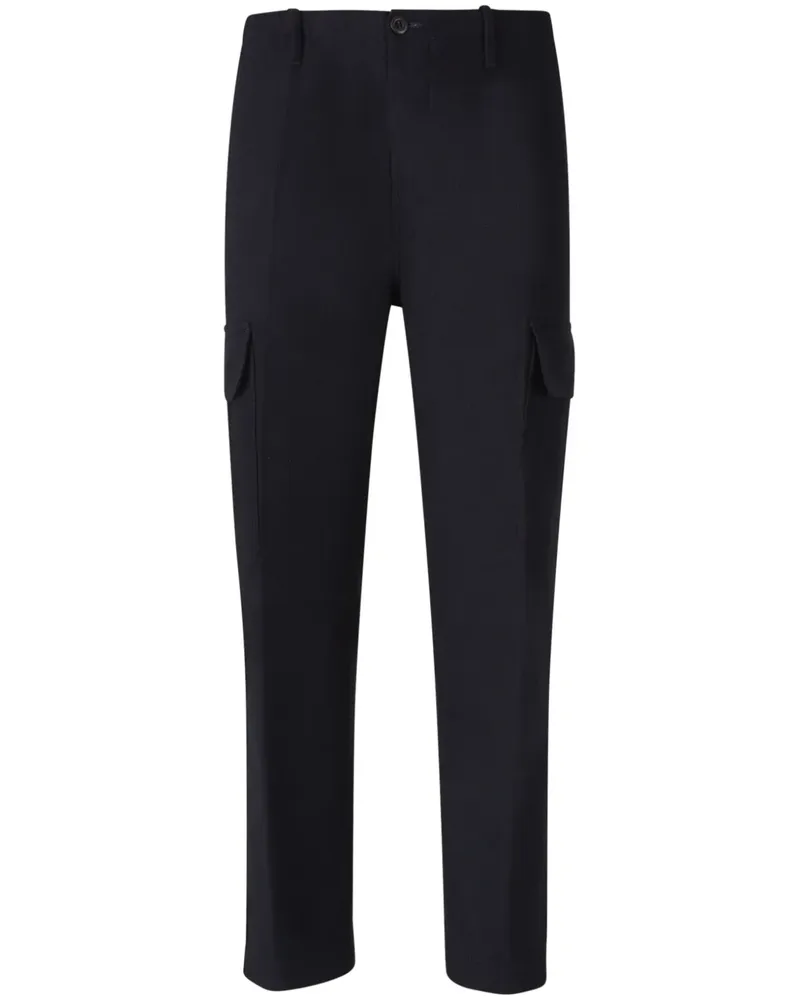 Incotex Cargohose aus Flanell - Blau Blau