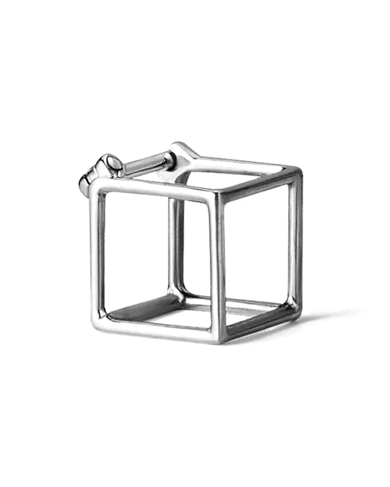 SHIHARA Viereckiger '7' Ohrring - Metallic Metallic