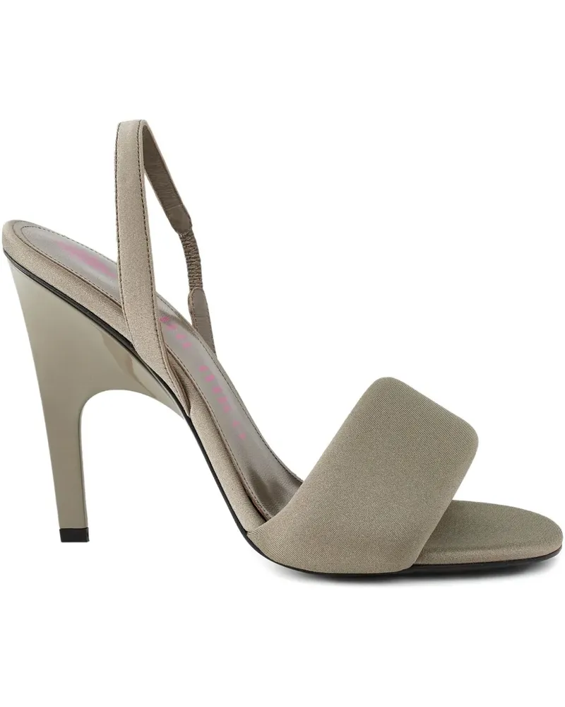 ATTICO 105 mm Rem heel strap sandals - Nude Nude