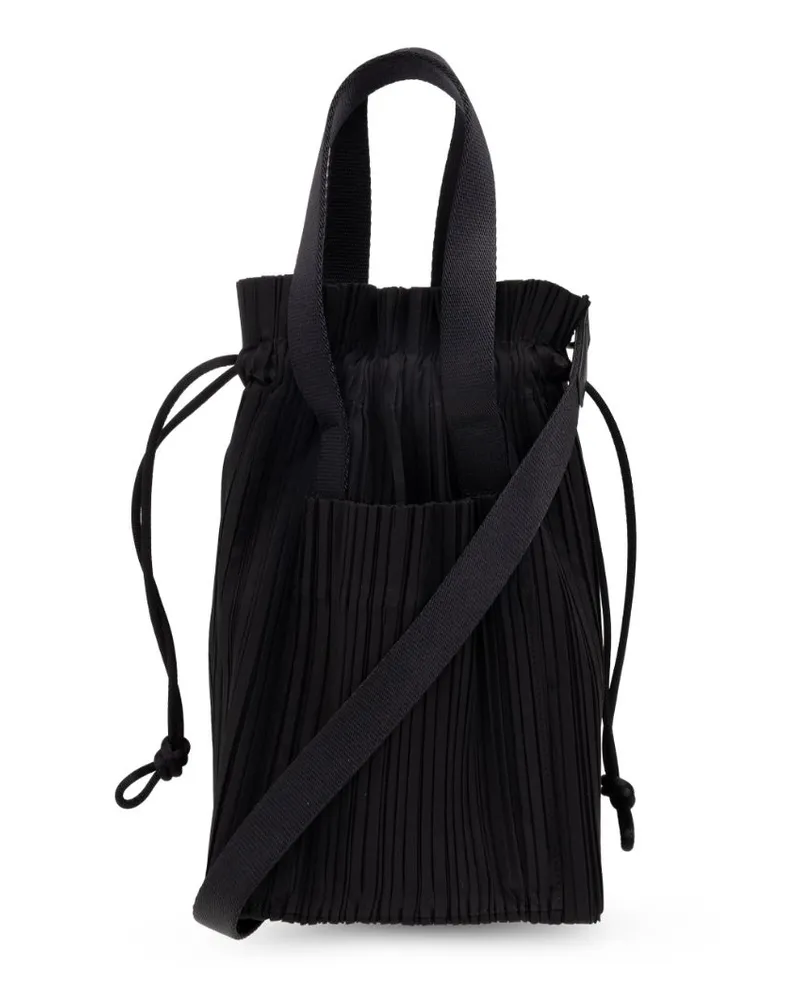 Issey Miyake Shopper mit Kordelzug Schwarz