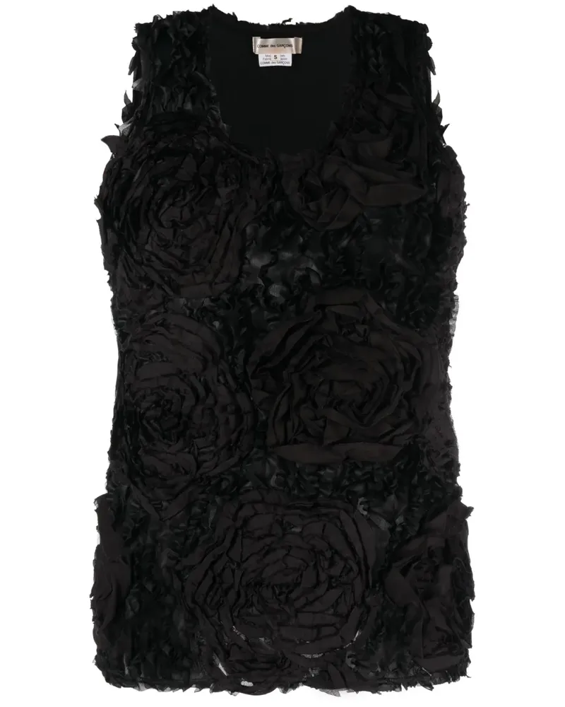 Comme des Garçons Top mit Print - Schwarz Schwarz