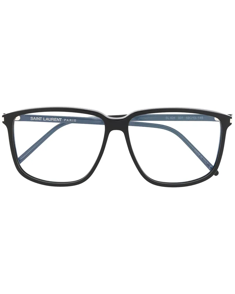 Saint Laurent Brille mit eckigem Gestell - Schwarz Schwarz