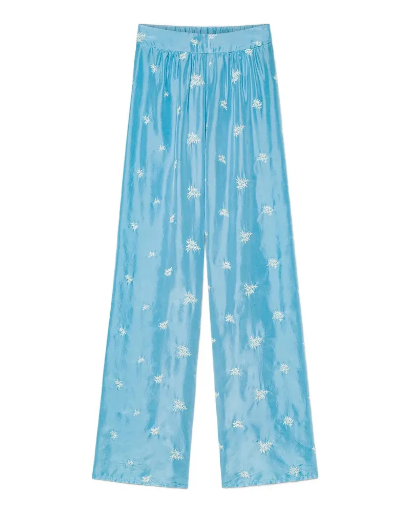 forte_forte Hose mit Blumenmuster - Blau Blau