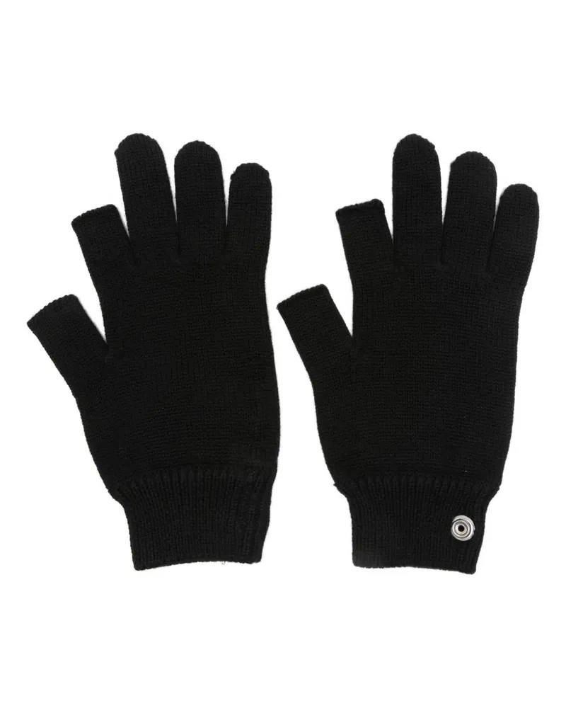 Rick Owens Fingerlose Handschuhe - Schwarz Schwarz