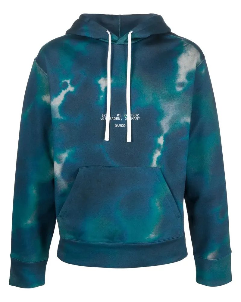 OAMC Hoodie mit Batikmuster - Blau Blau