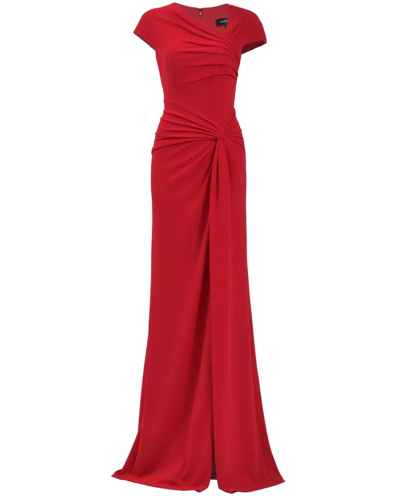 Tadashi Shoji Asymmetrisches Russo Abendkleid mit Knoten - Rot Rot