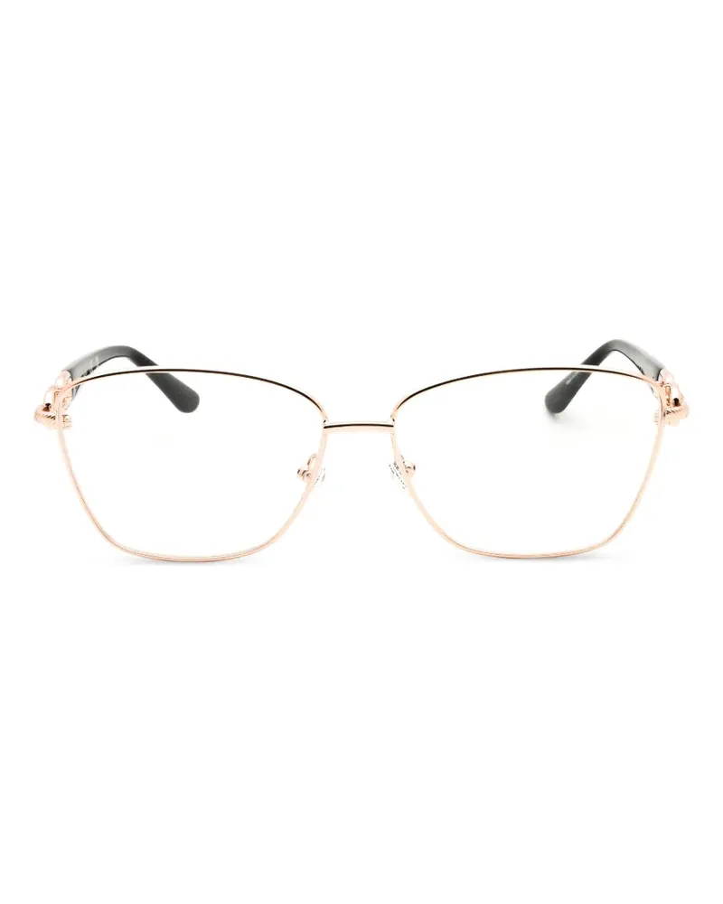 Guess Brille mit eckigem Gestell - Gold Gold