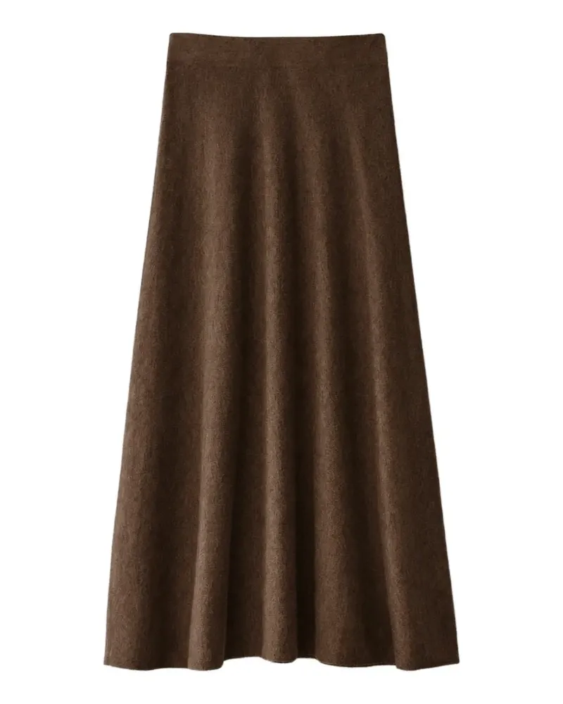 Lisa Yang Torie flared wool skirt - Braun Braun