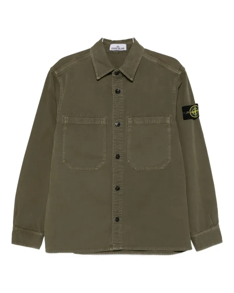 Stone Island Compass-badge shirt - Grün Grün