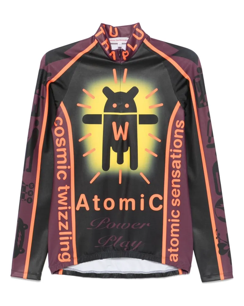 Walter van Beirendonck Atomic Fahrradweste - Schwarz Schwarz