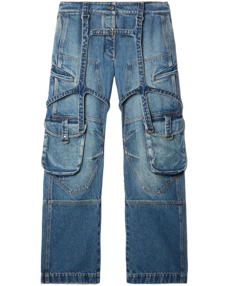 OFF-WHITE Cargojeans mit Nahtdetail - Blau Blau