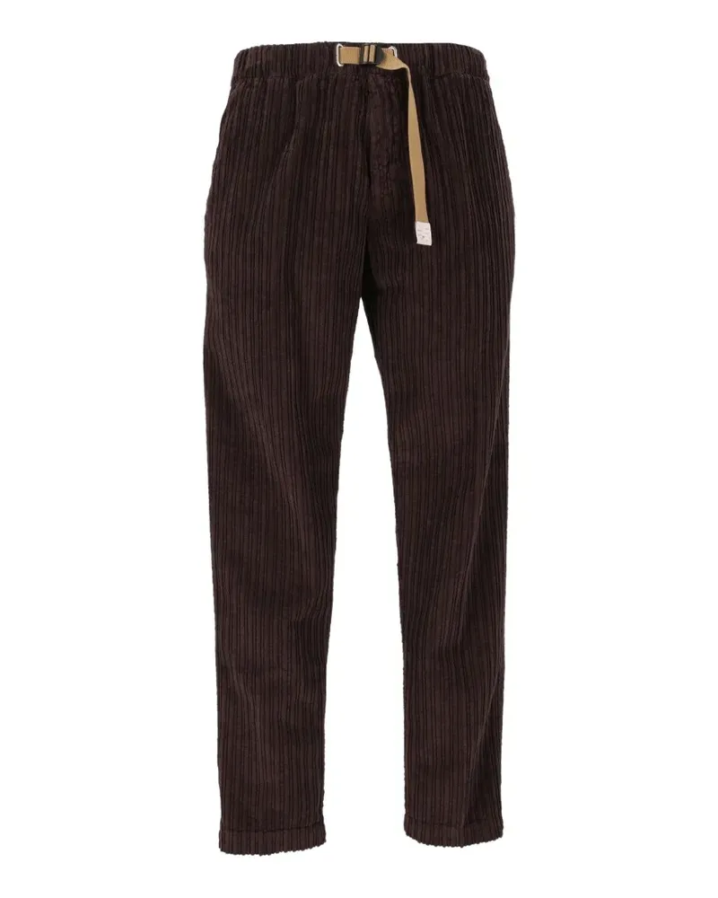 PLAN C Cordhose mit breiten Streifen - Braun Braun