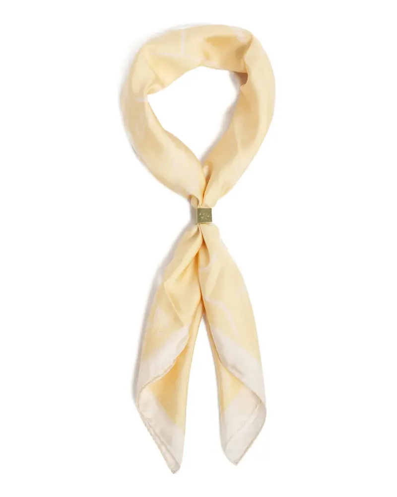 Kitsuné Parisian Map Seidenschal - Gelb Gelb