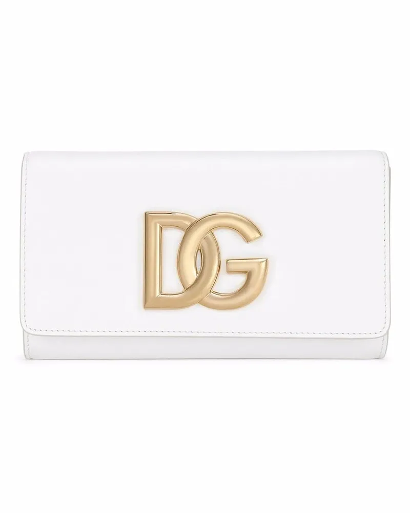 Dolce & Gabbana 3.5 Clutch aus Leder - Weiß Weiß