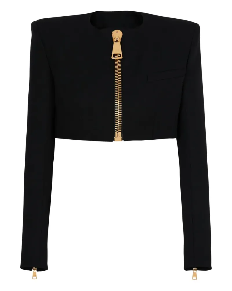 Balmain Jacke mit gepolsterten Schultern - Schwarz Schwarz