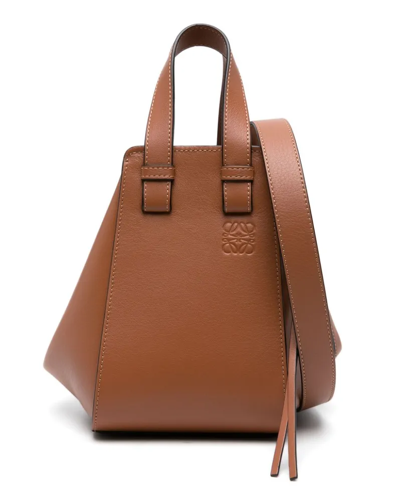 Loewe Compact Hammock Schultertasche - Braun Braun