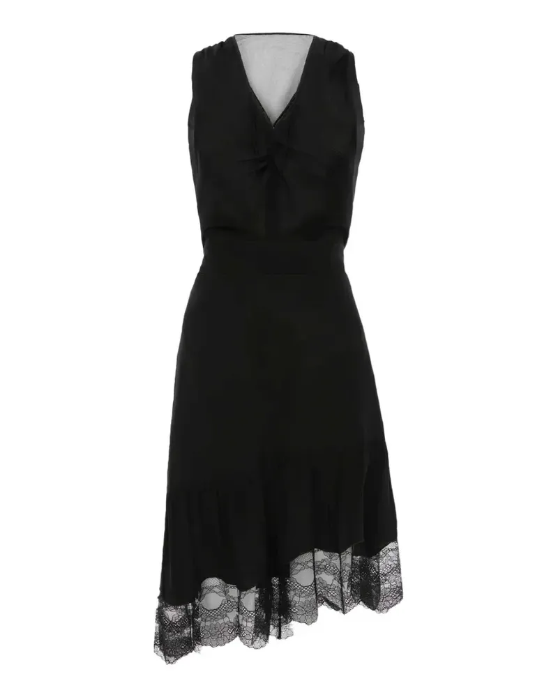 Victoria Beckham lace-trim mini dress - Schwarz Schwarz