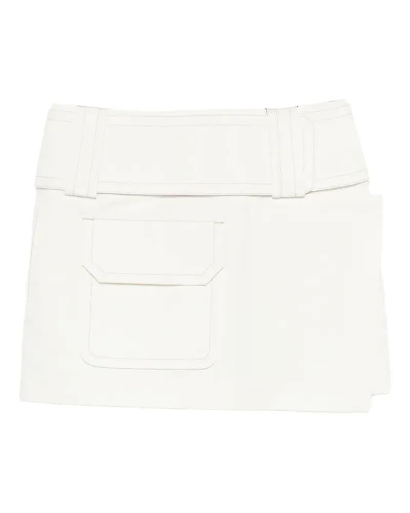 AMI Paris pocket mini straight skirt - Nude Nude