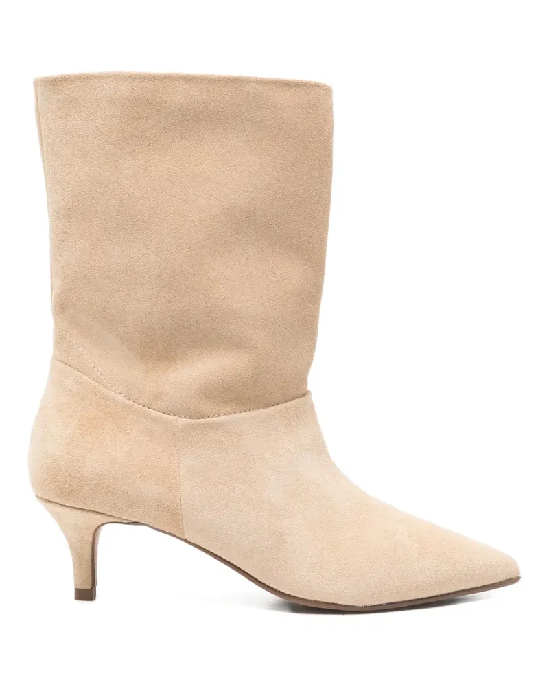 Carmens Stiefel mit spitzer Kappe - Nude Nude