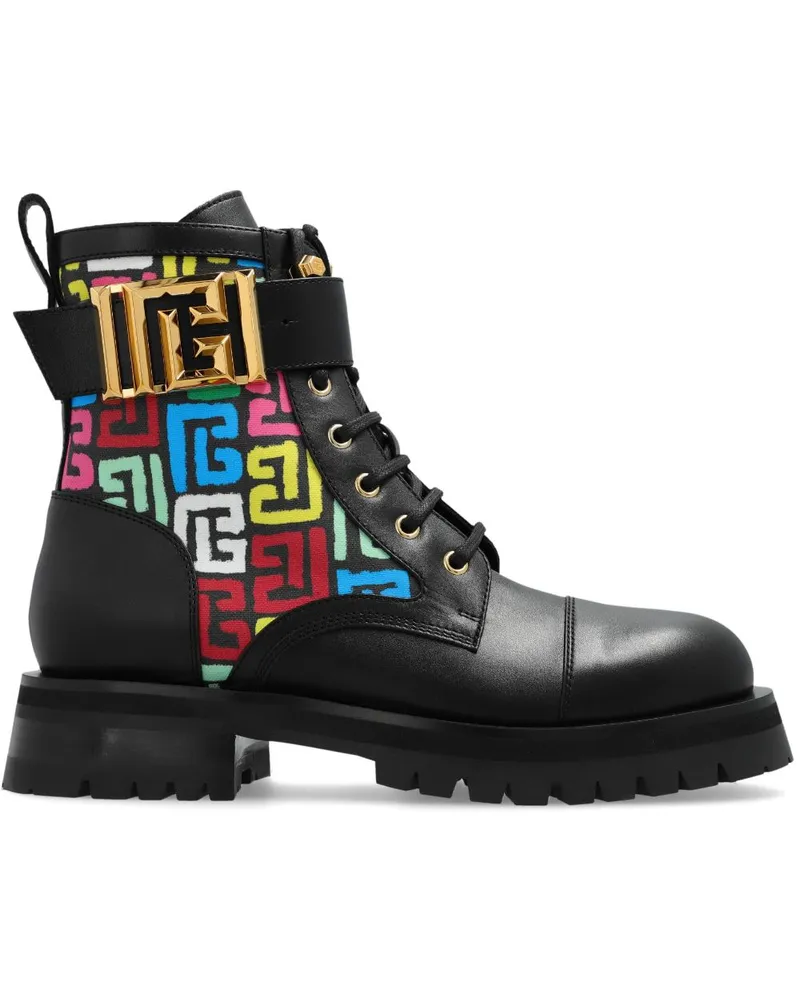 Balmain Charlie Bikerstiefel - Schwarz Schwarz