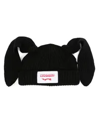 Charles Jeffrey Loverboy Grob gestrickte Rabbit Beanie Schwarz