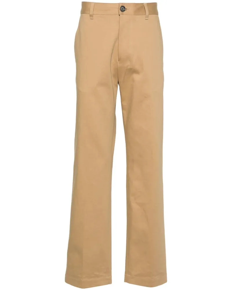 AMI Paris Hose mit Logo-Patch - Nude Nude