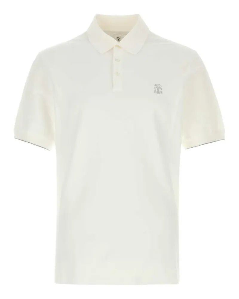 Brunello Cucinelli piquet polo shirt - Nude Nude