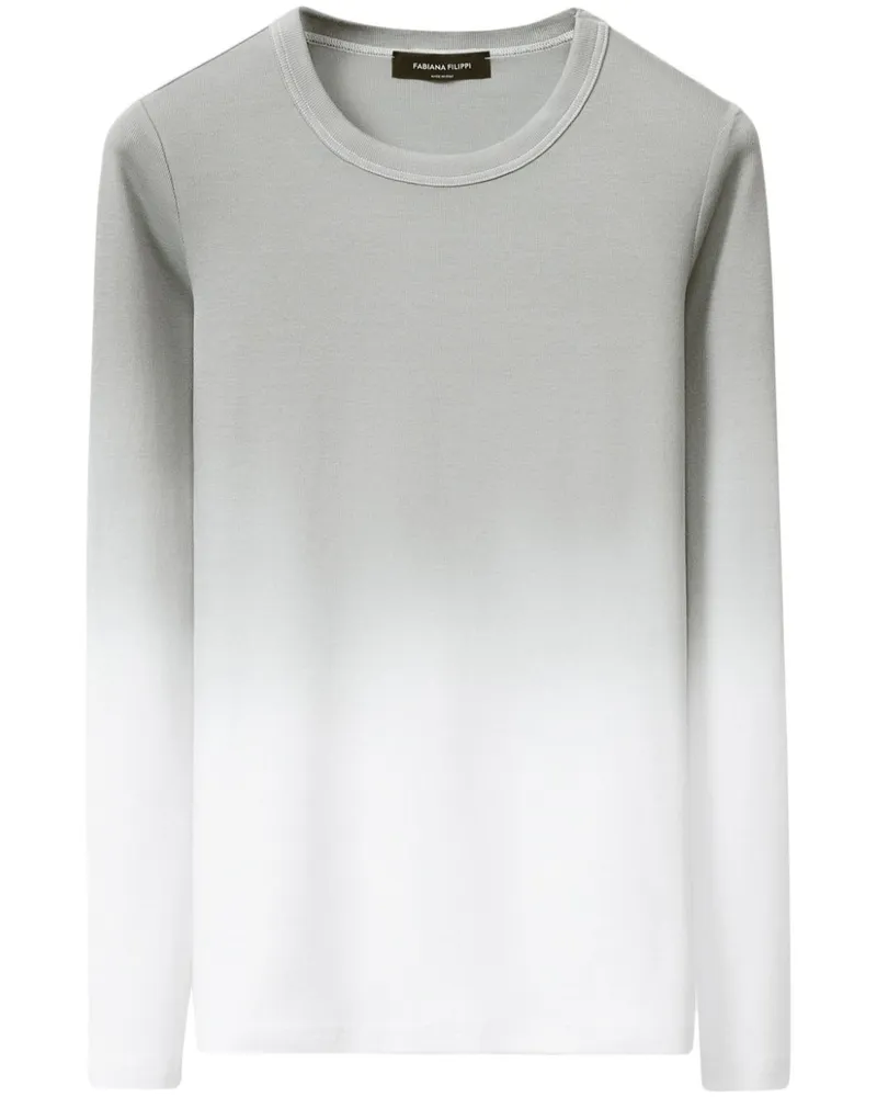 Fabiana Filippi T-Shirt mit Farbverlauf - Grau Grau