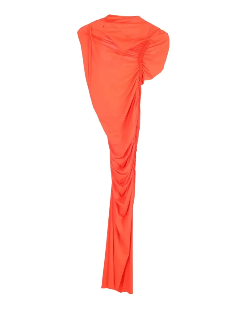 Victoria Beckham ruched maxi dress - Orange Orange