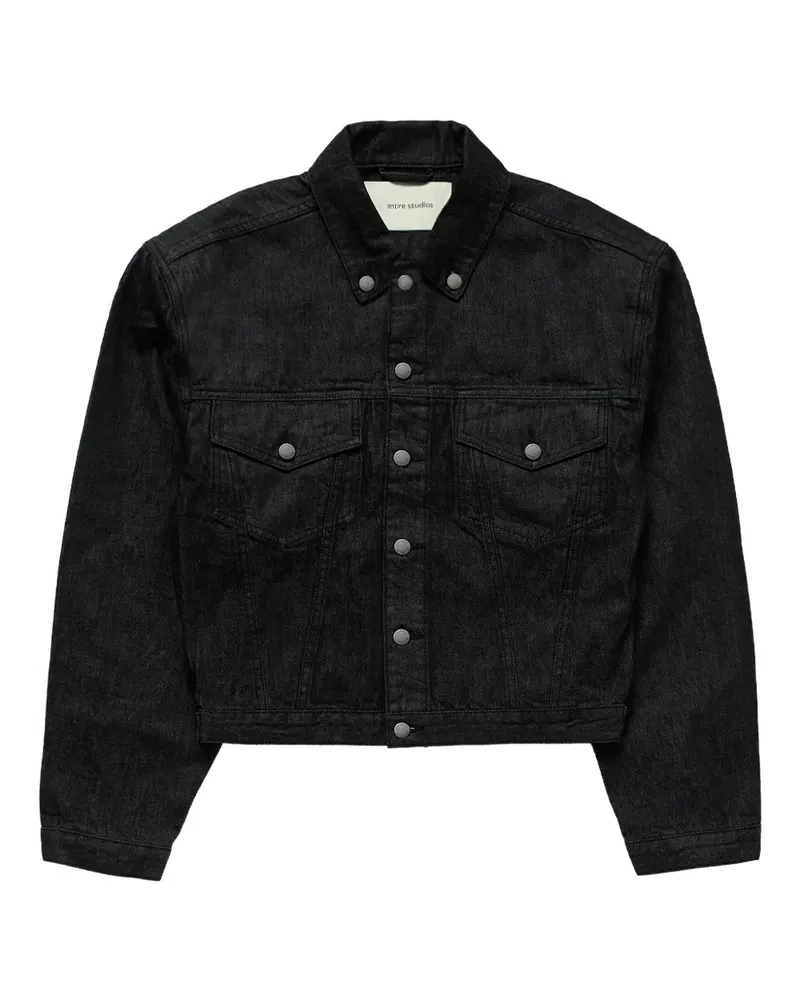 Entire Studios shrunken denim jacket - Schwarz Schwarz