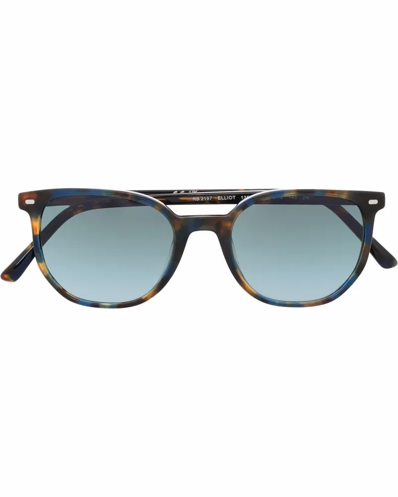 Ray Ban Marmorierte Sonnenbrille - Blau Blau