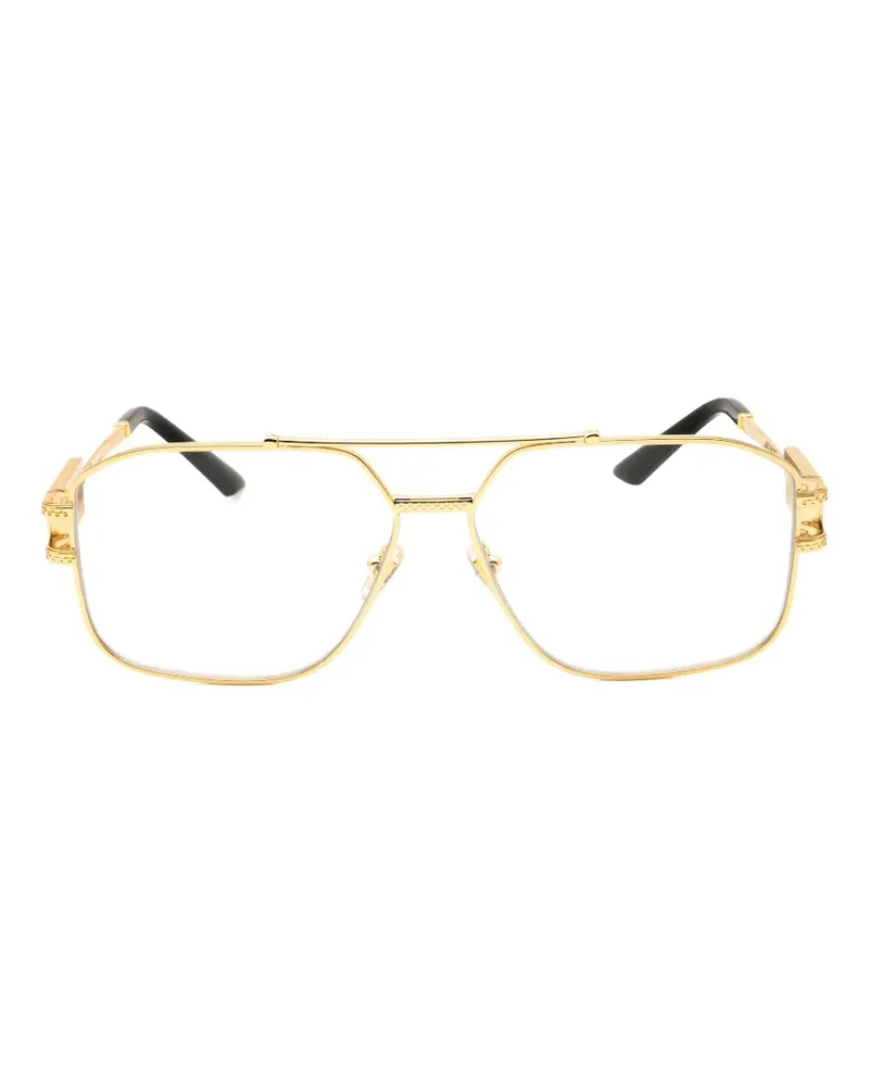 Versace Brille mit geometrischem Gestell - Gold Gold