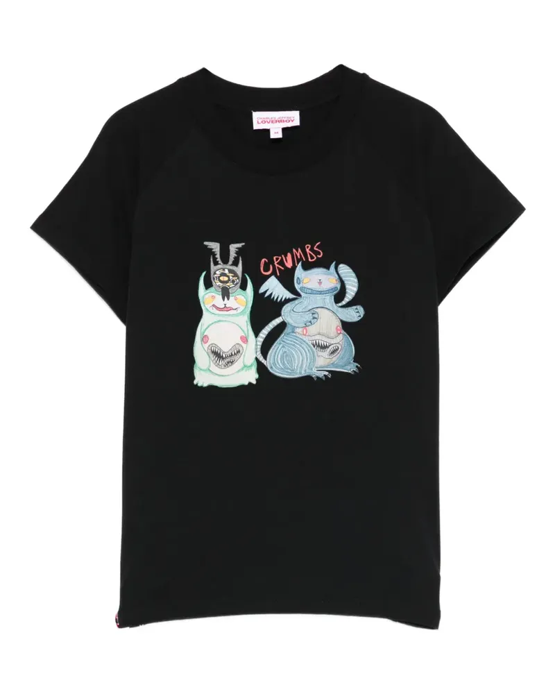 Charles Jeffrey Loverboy graphic-print T-shirt - Schwarz Schwarz