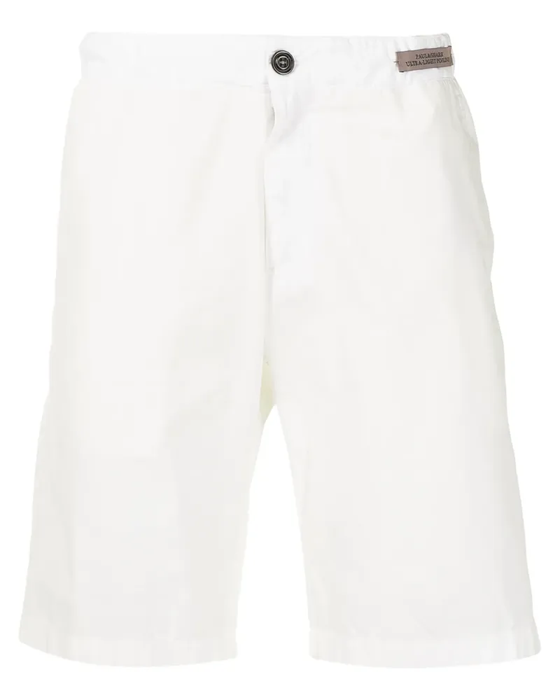 Paul & Shark Knielange Chino-Shorts - Weiß Weiß